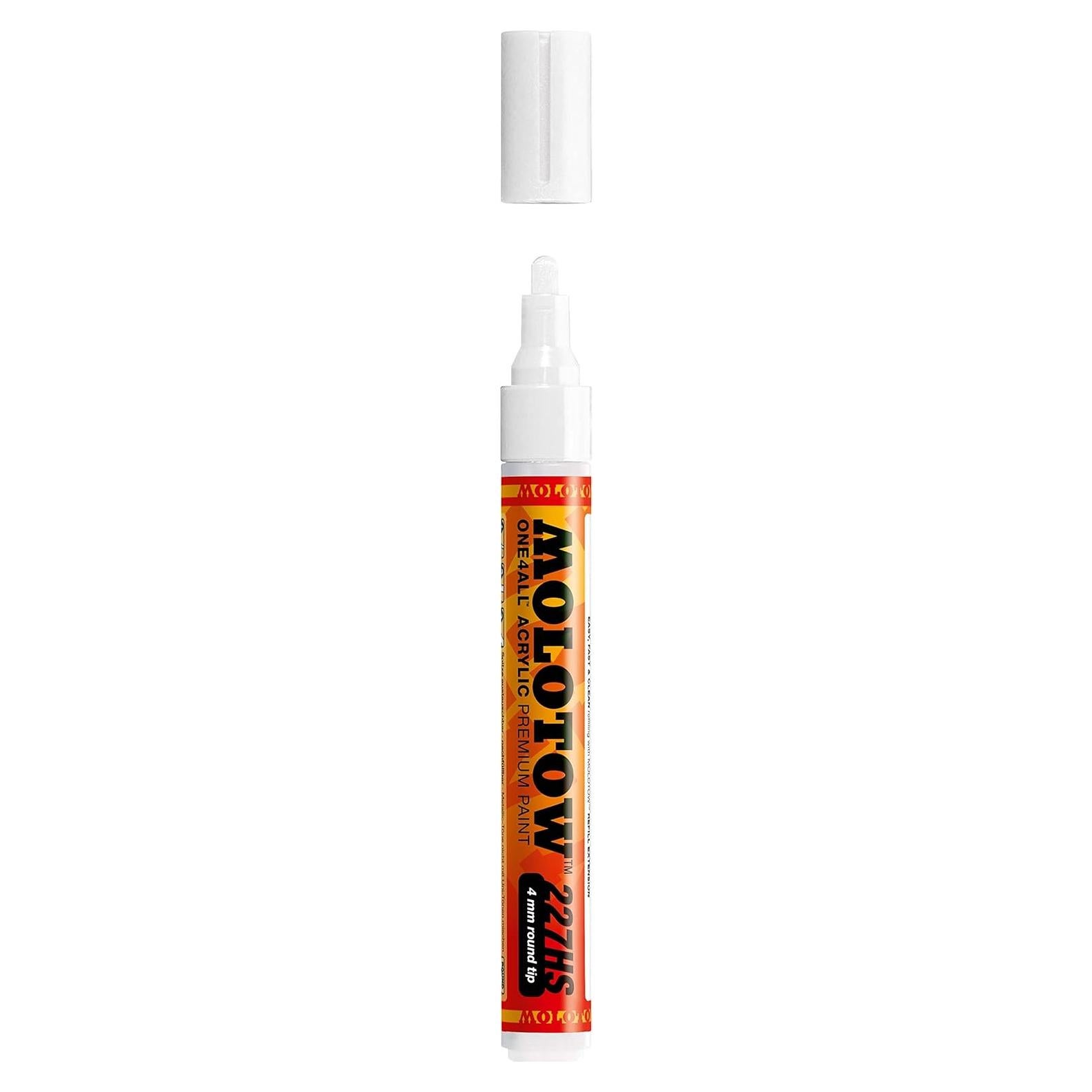 Marcador Acrílico MOLOTOW ONE4ALL 4mm Blanco Señal 227.211
