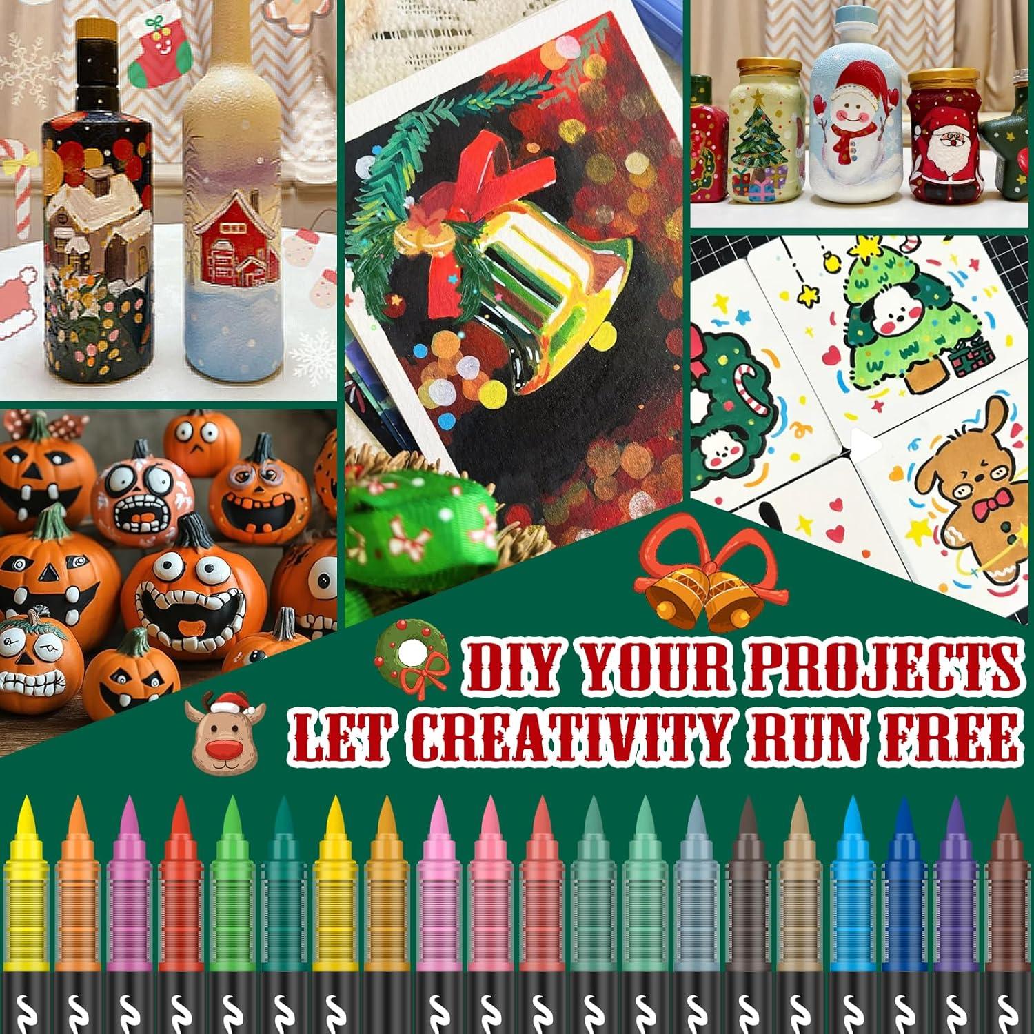 Marcadores de Pintura Acrílica Amamao 72 Colores Multicolor