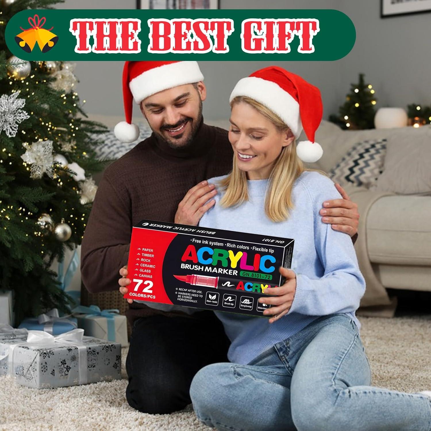 Marcadores de Pintura Acrílica Amamao 72 Colores Multicolor