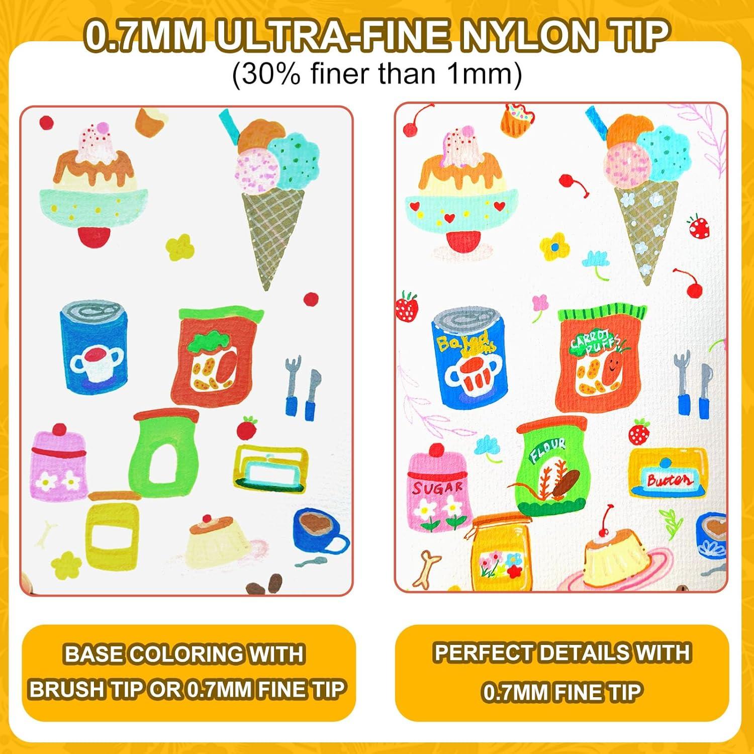 Marcadores Acrílicos NICETY 168 Colores 0.7mm Punta Fina