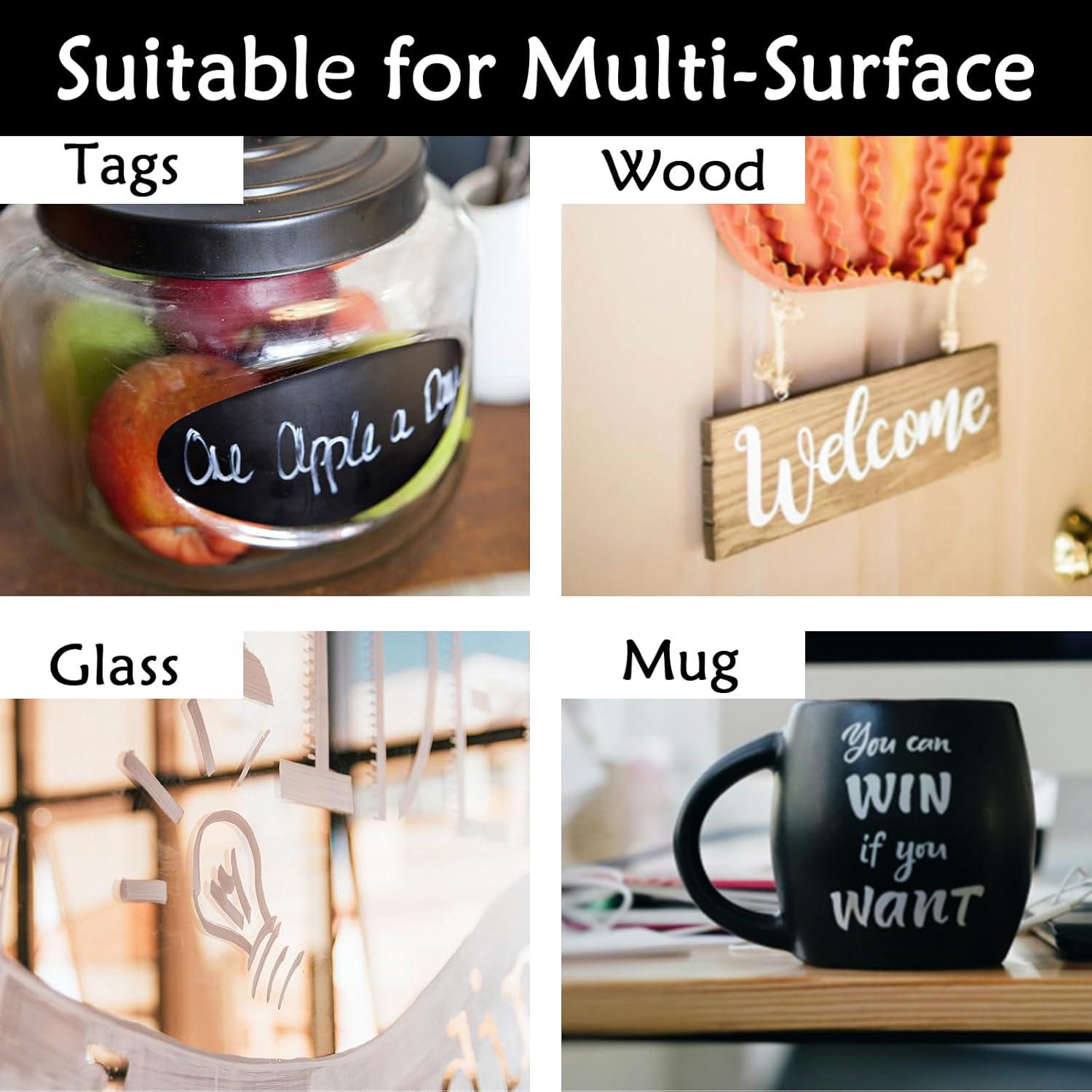 Bolígrafos de Pintura Blanca Goldge - 20 Marcadores Acrílicos