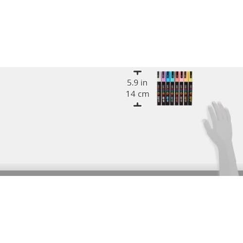 Set de 8 Marcadores Posca Mediana 5M - Colores Suaves