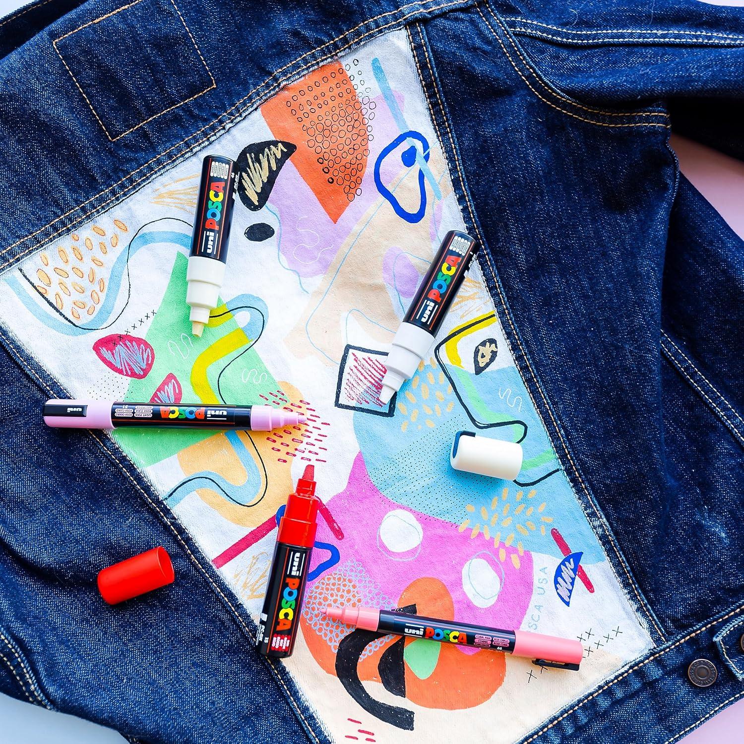 Set de 8 Marcadores Posca Mediana 5M - Colores Suaves