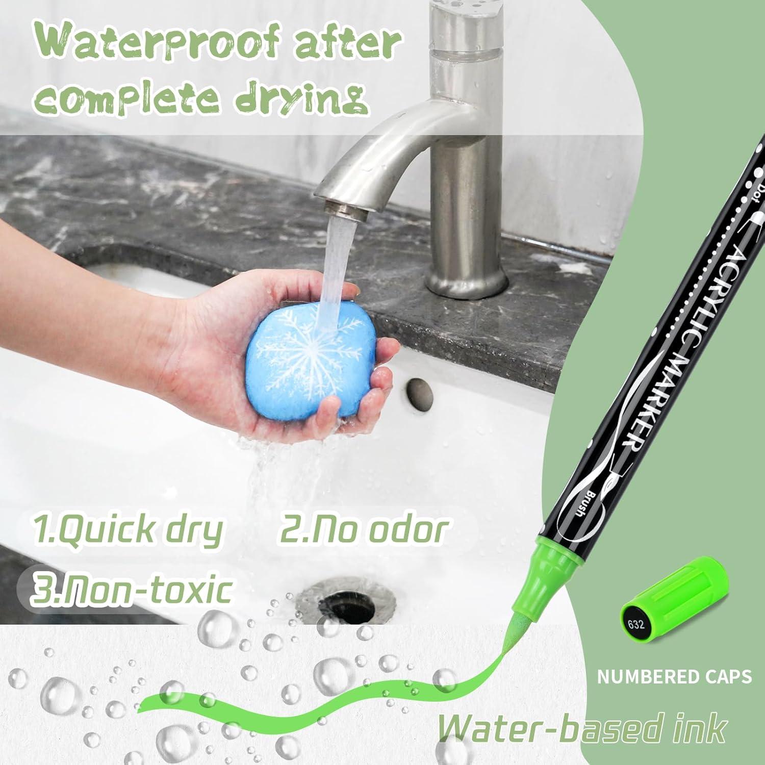 Marcadores de Pintura Acrílica SPACEZHUA 36 Colores Ecológicos