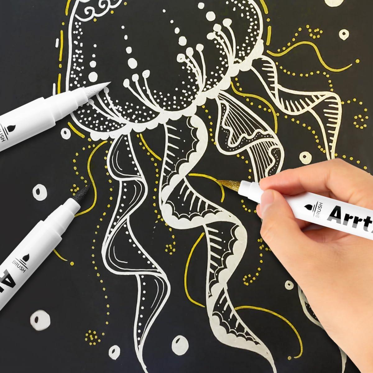 Marcadores de Pintura Acrílica Arrtx - Paquete de 10 Colores