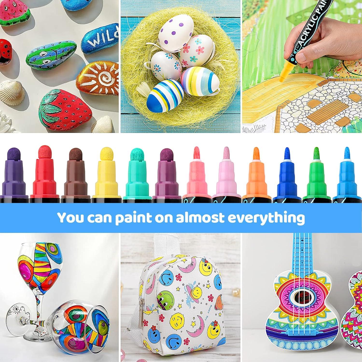 Marcadores de Pintura Acrílica Colpart - 36 Colores Doble Punta