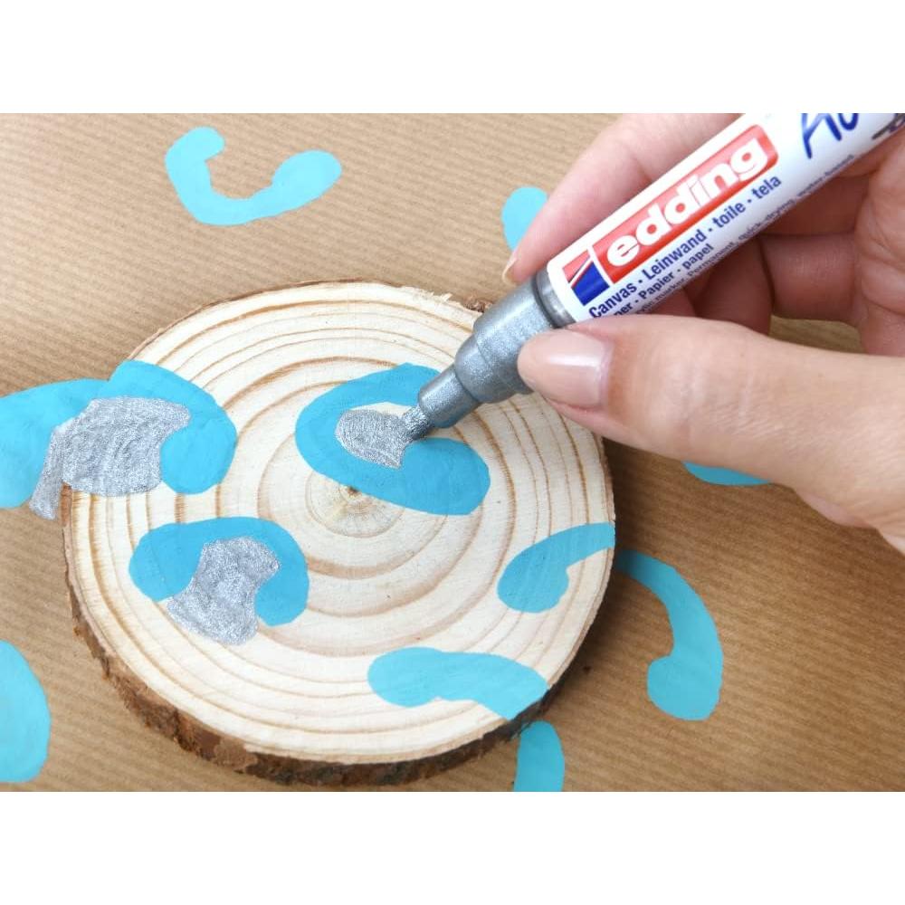 Marcador Acrílico Edding 5100 Blanco 2-3mm - 1 Unidad