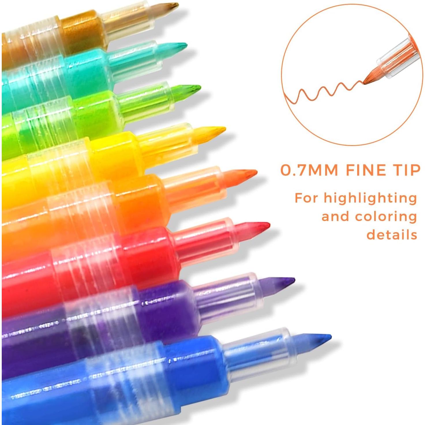 Marcadores de Pintura Acrílica Artecho 36 Colores 0.7mm Punta Fina