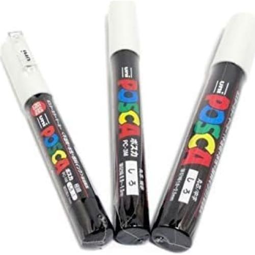 Marcadores de Pintura POSCA Mitsubishi 3 Puntas Blancas 0.7-2.5mm