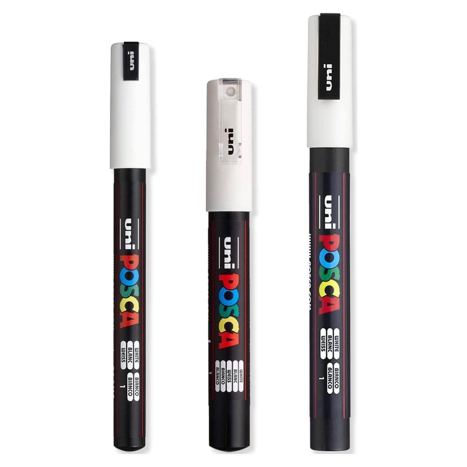 Conjunto de Marcadores de Pintura POSCA 3 Piezas Punta Fina