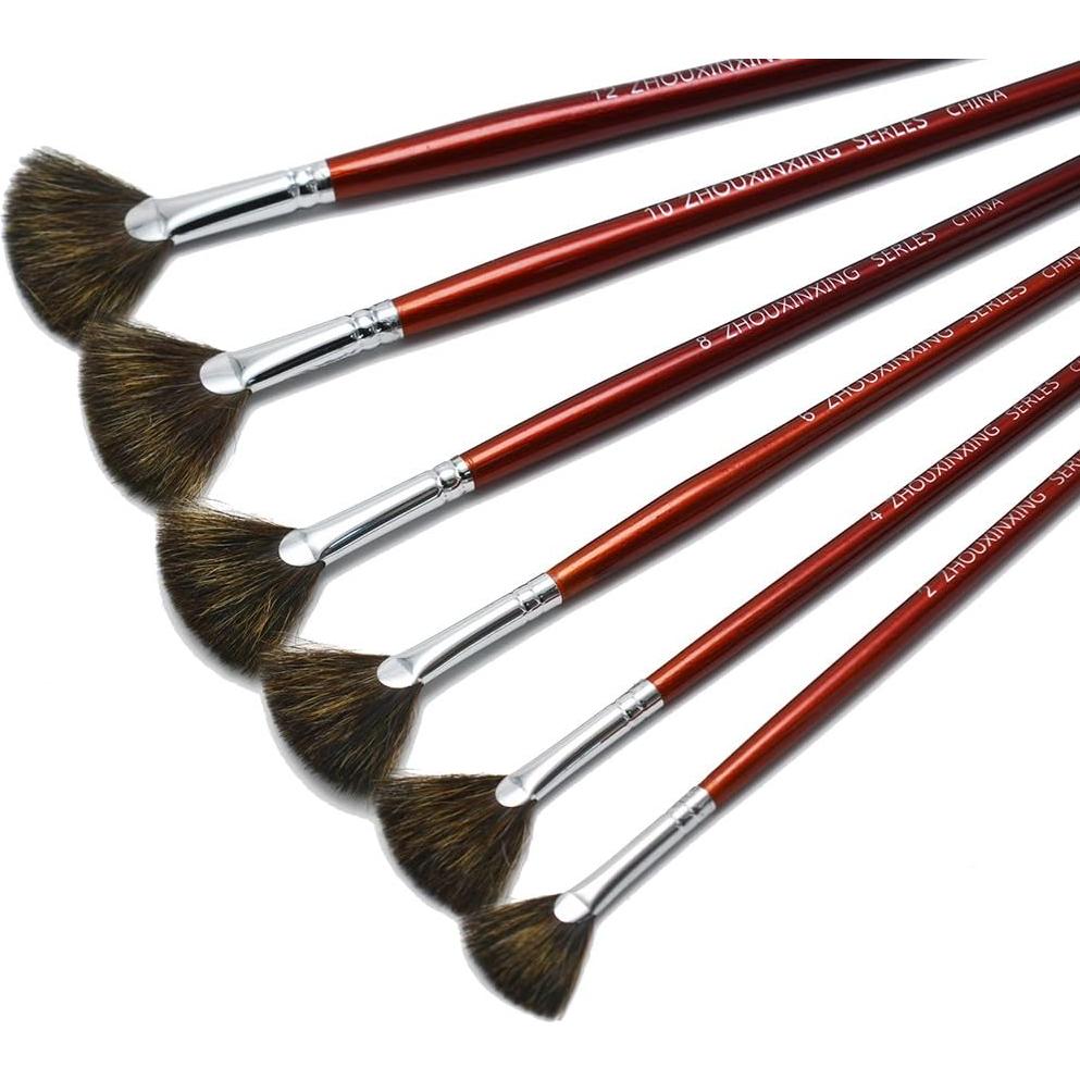 Juego de 6 Pinceles de Marta ZHOUXINXING para Acuarela y Óleo