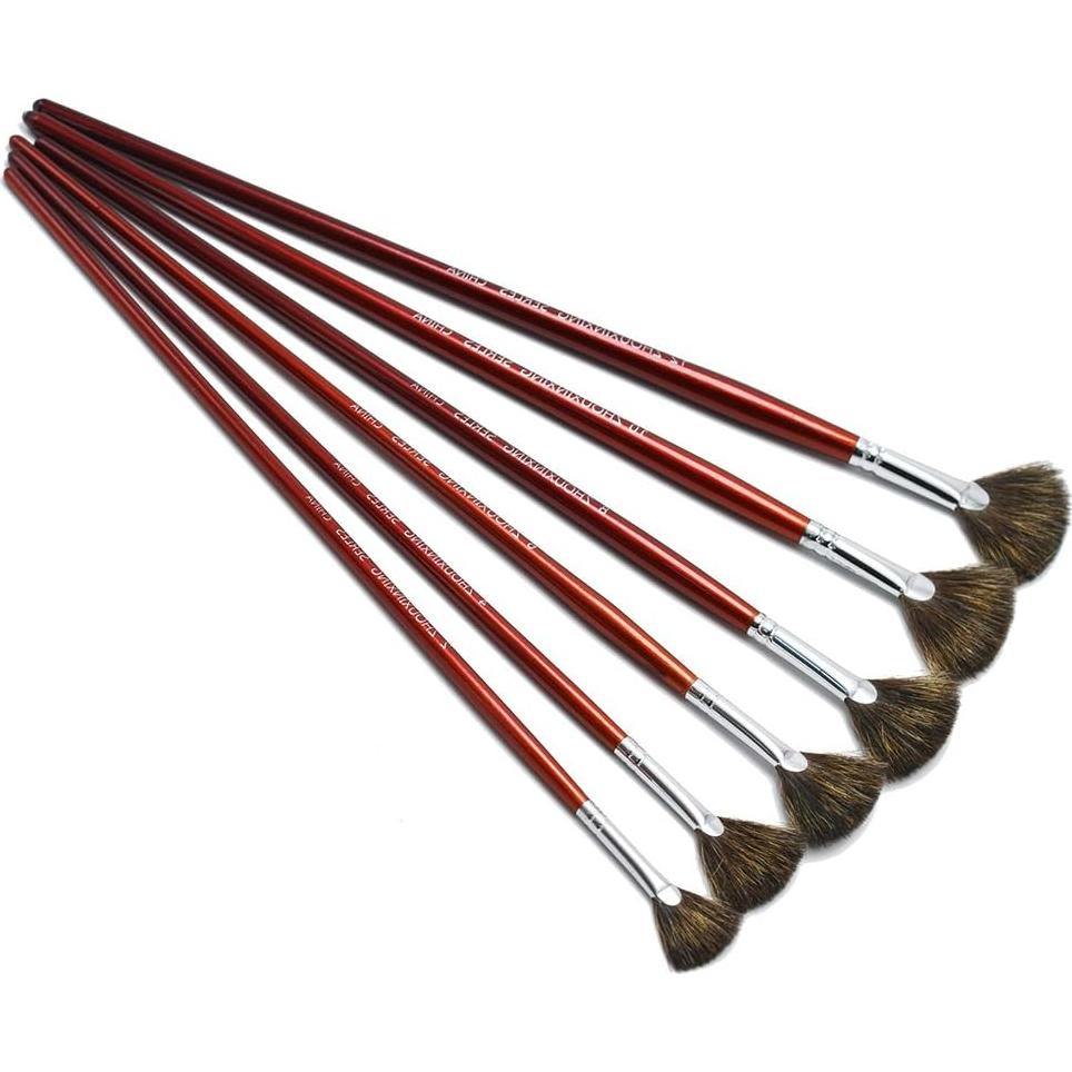 Juego de 6 Pinceles de Marta ZHOUXINXING para Acuarela y Óleo