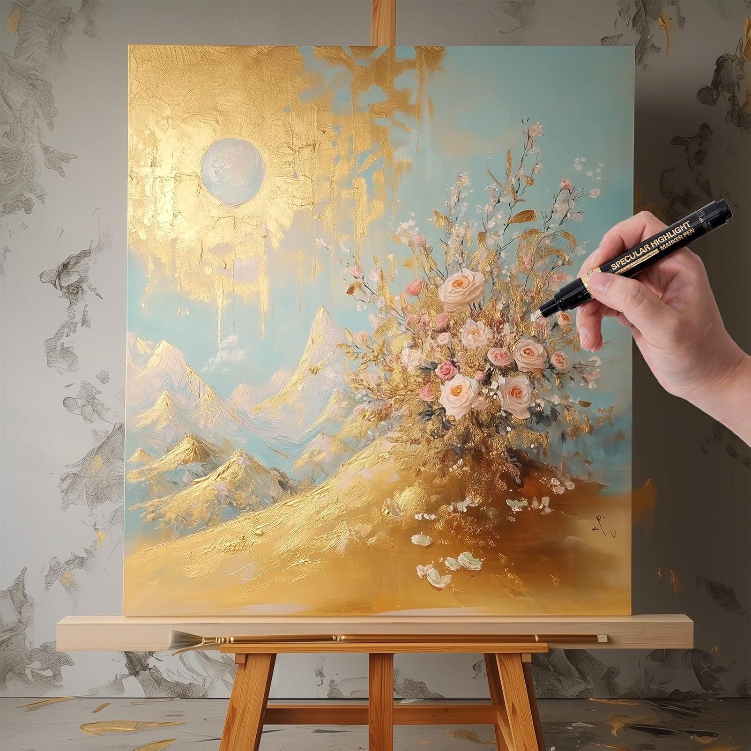 Marcadores Cromados Resiners 4 Colores 2-5mm para Resina