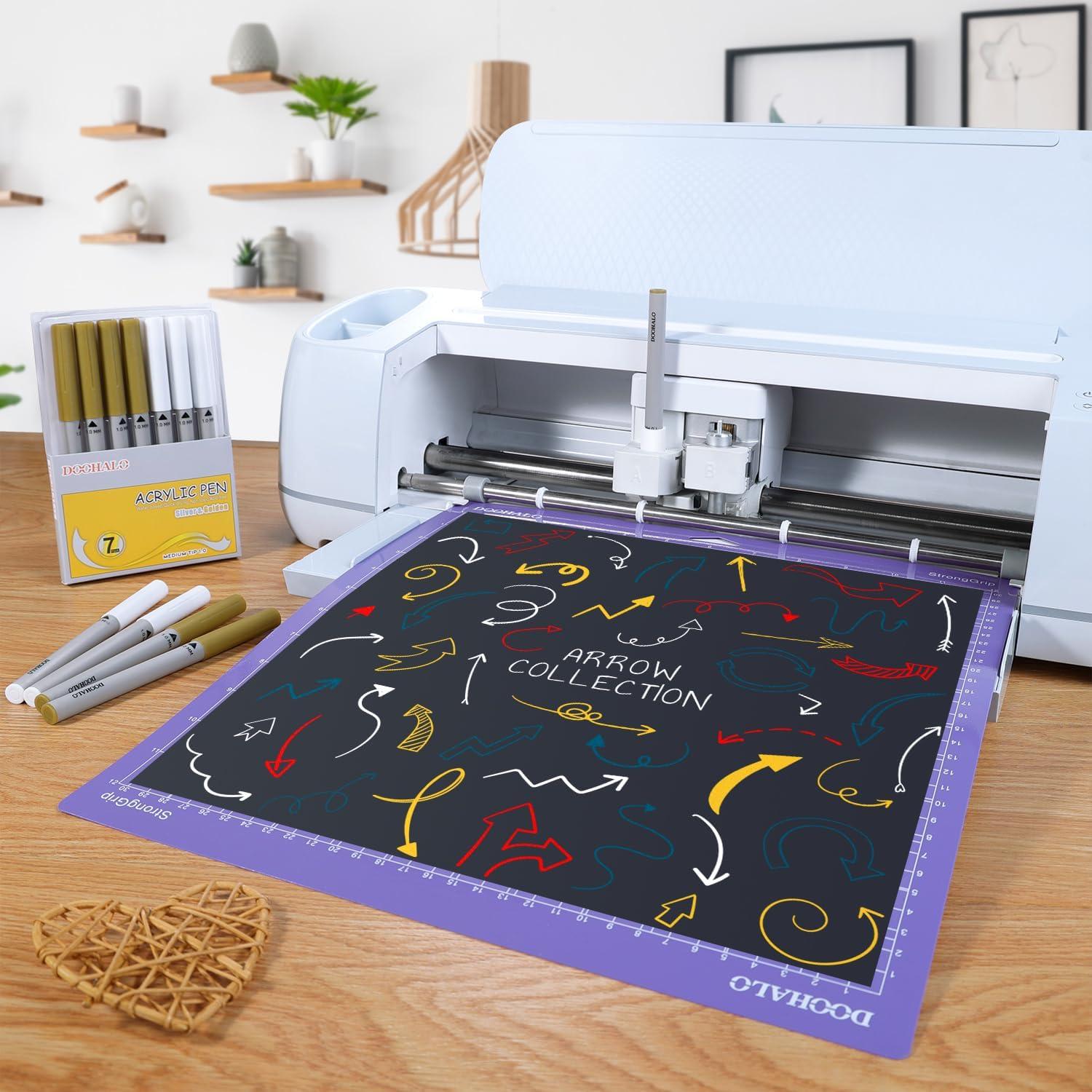 Marcadores Acrílicos DOOHALO 7 Piezas Oro y Plata 1.0 mm