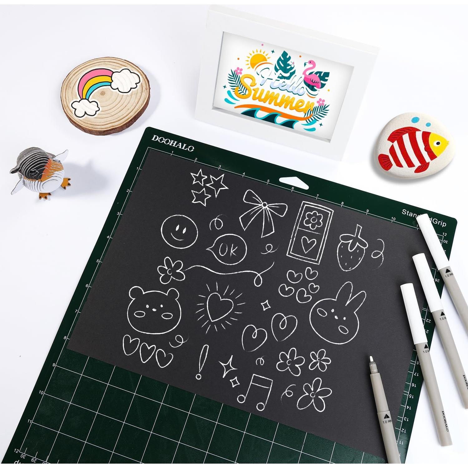 Marcadores Acrílicos DOOHALO 7 Piezas Oro y Plata 1.0 mm