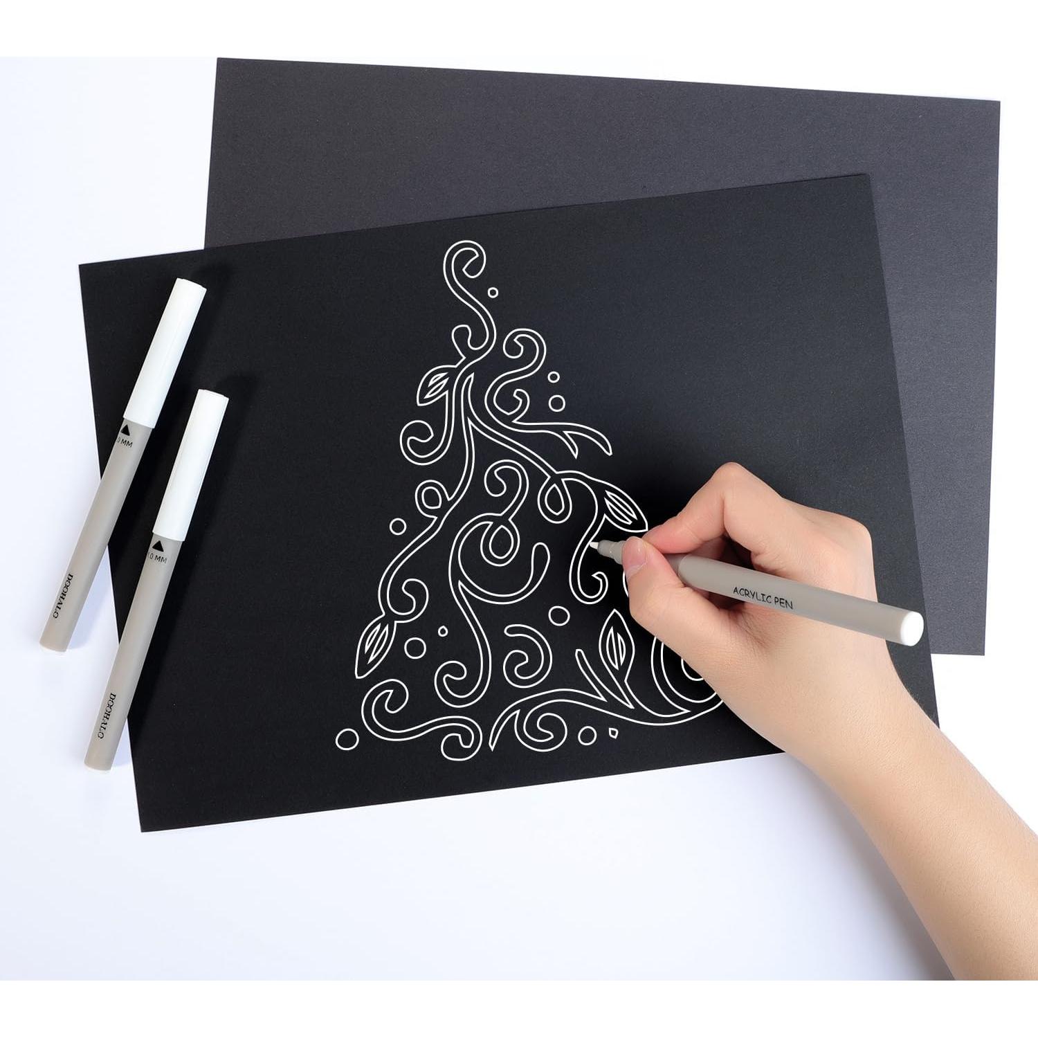 Marcadores Acrílicos DOOHALO 7 Piezas Oro y Plata 1.0 mm