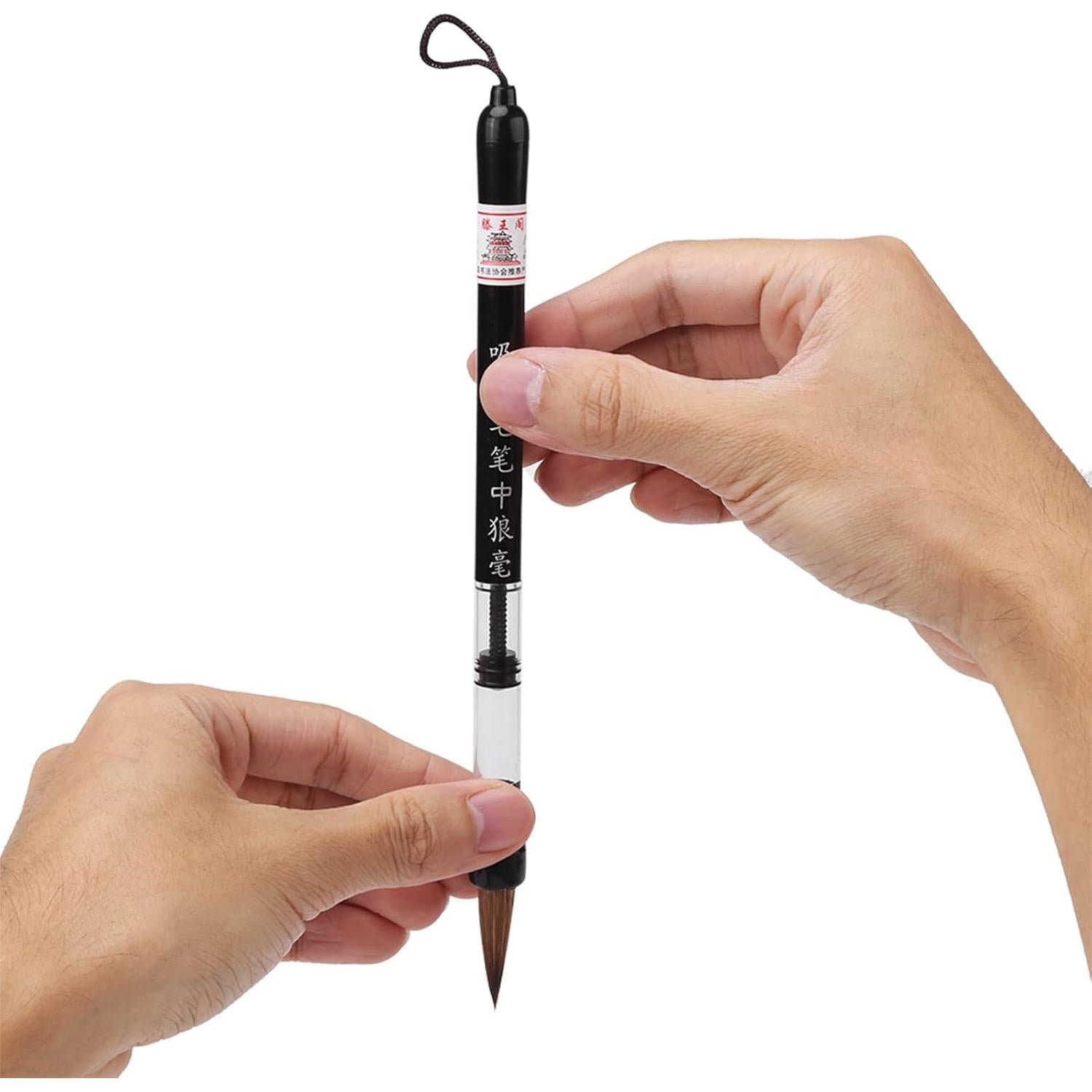 Set de 6 Plumas de Cepillo de Agua Walfront para Caligrafía