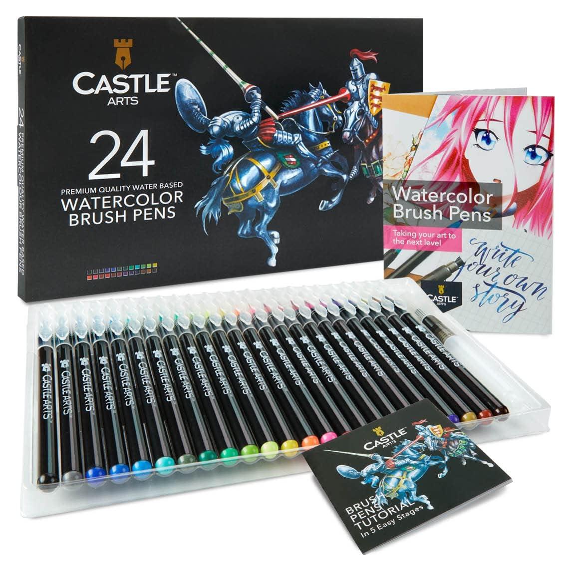 Juego de Plumas de Acuarela Castle Art Supplies 24 Colores