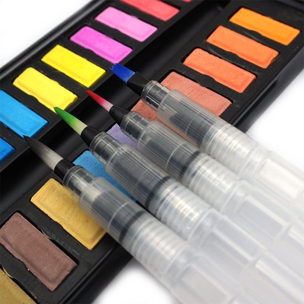 Set de Pinceles de Acuarela ERCENTURY - 4 Piezas, Nylon