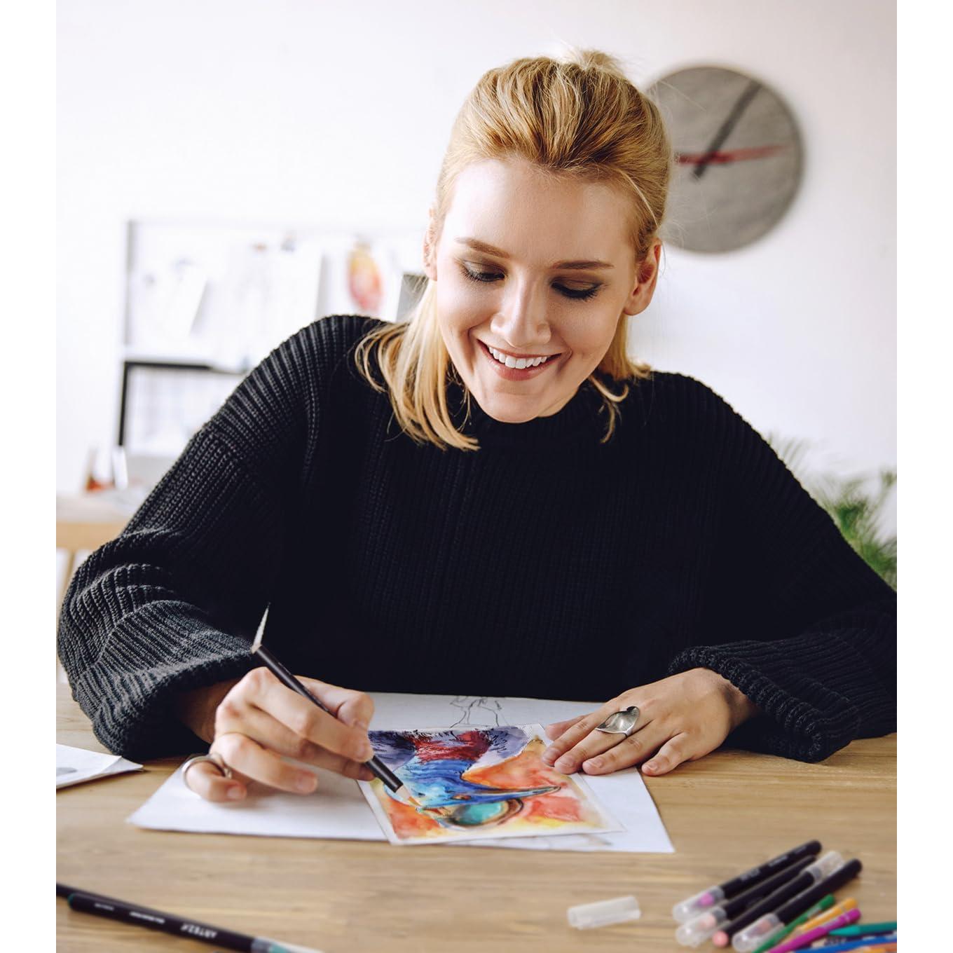 Marcadores de Acuarela Arteza 24 Colores Pincel Flexibles