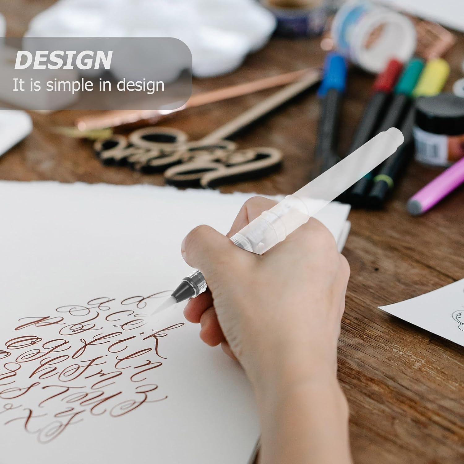 Conjunto de 3 Plumas de Pincel Acuarela WLngtv 12cm