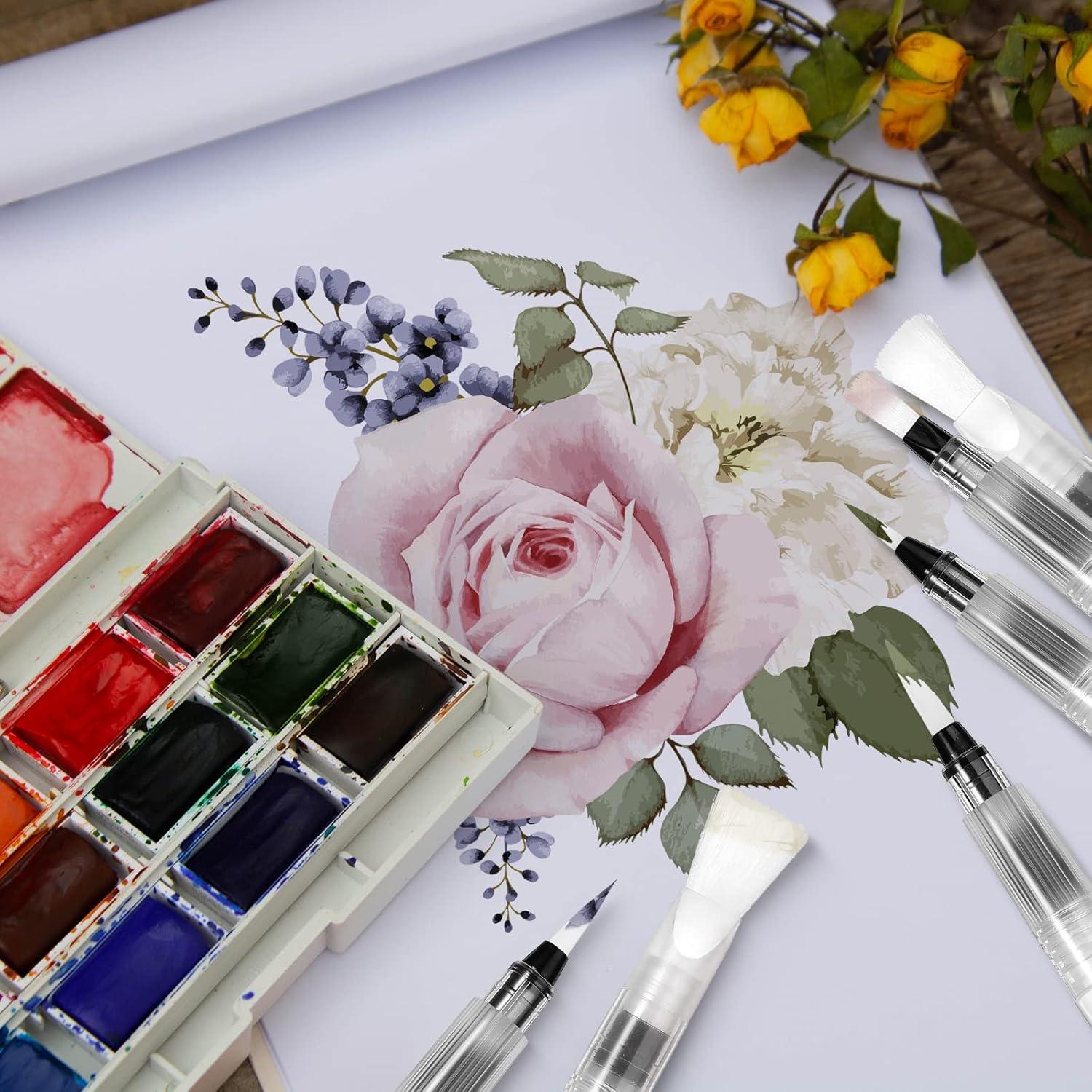 Marcadores de Acuarela Sabary - Set de 72 Piezas, Punta Fina y Plana