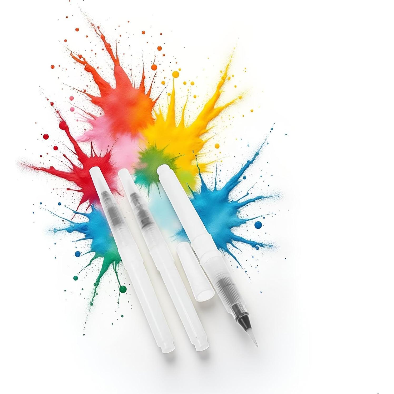 Conjunto de 3 Pinceles de Agua Zhuluck 12cm para Acuarela