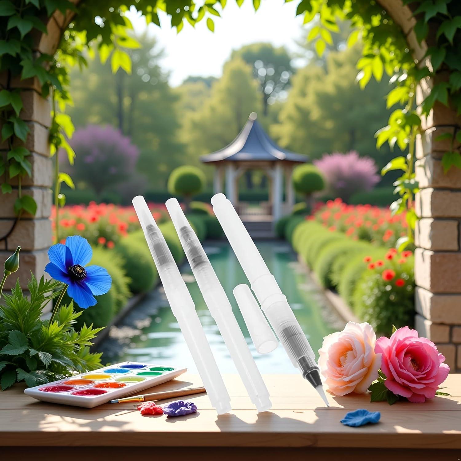 Conjunto de 3 Pinceles de Agua Zhuluck 12cm para Acuarela