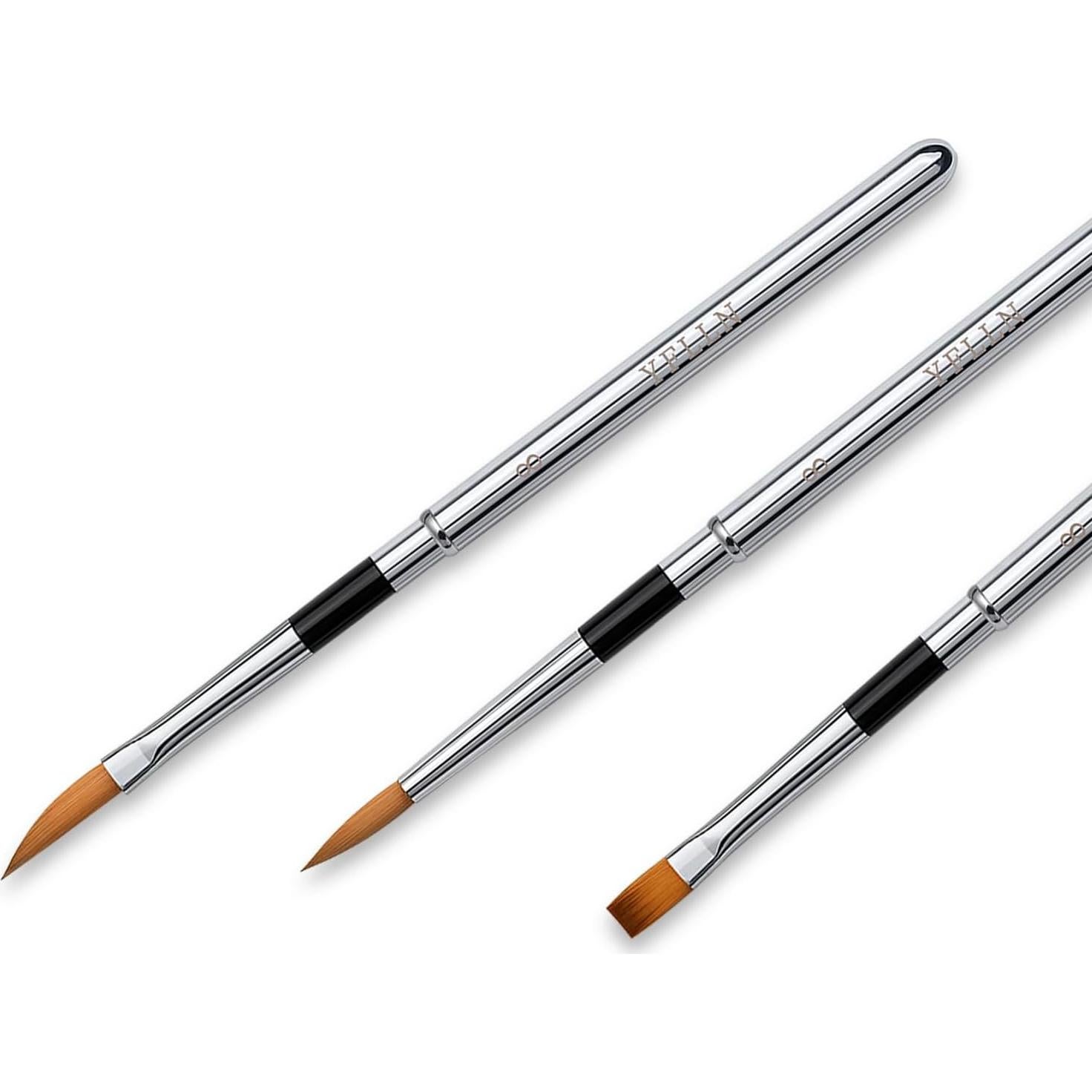 Conjunto de Pinceles de Acuarela de Viaje YFLLN 3 Piezas