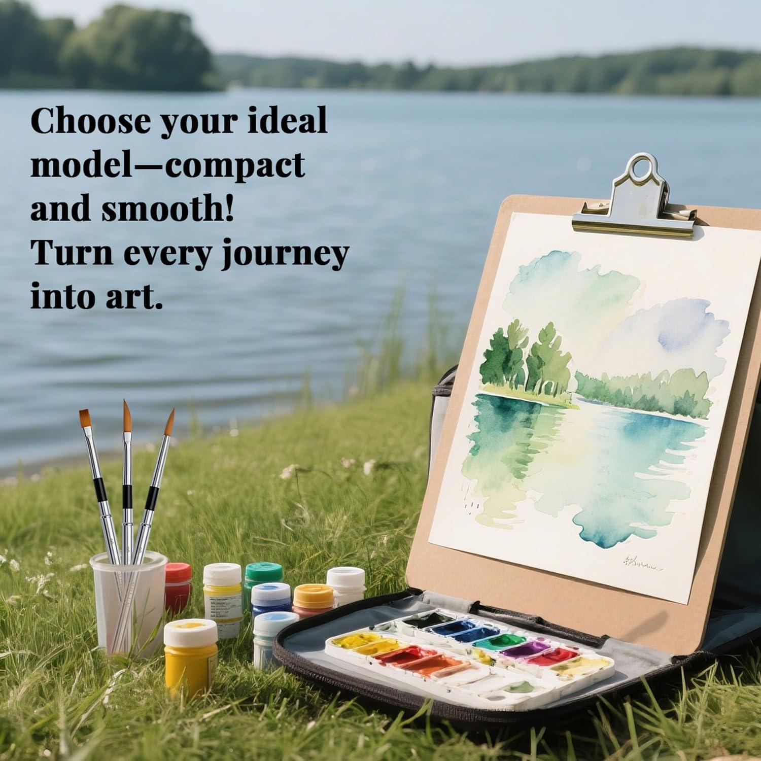 Conjunto de Pinceles de Acuarela de Viaje YFLLN 3 Piezas