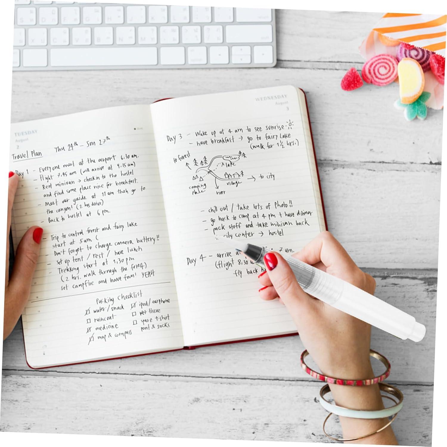 Bolígrafos de Acuarela EXCEART 30 Pcs Recargables 0.3mm