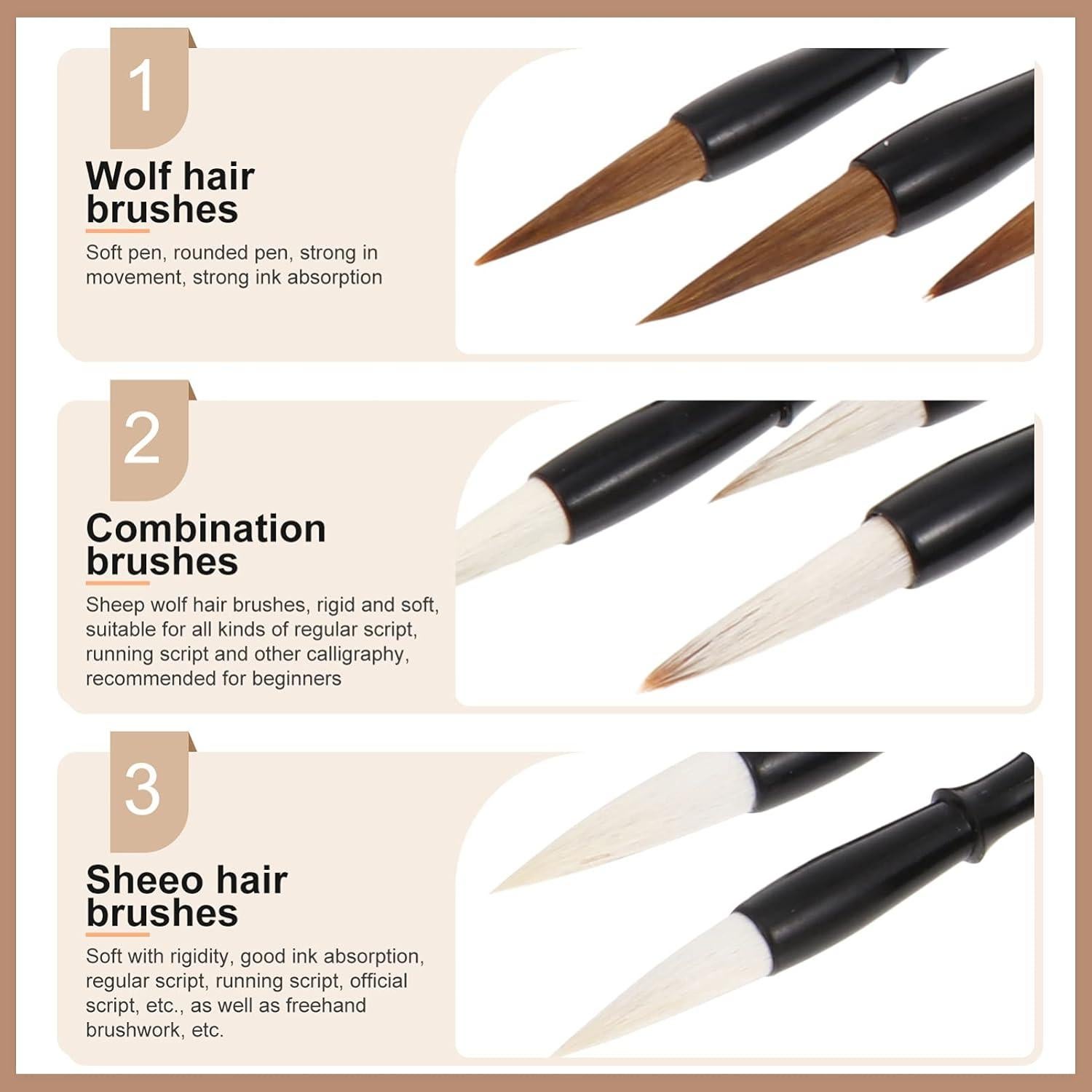 Set de 9 Pinceles de Caligrafía Chinos TOYANDONA