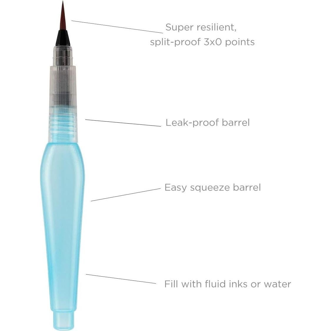 Conjunto de 3 Pinceles de Agua Creative Mark para Acuarela