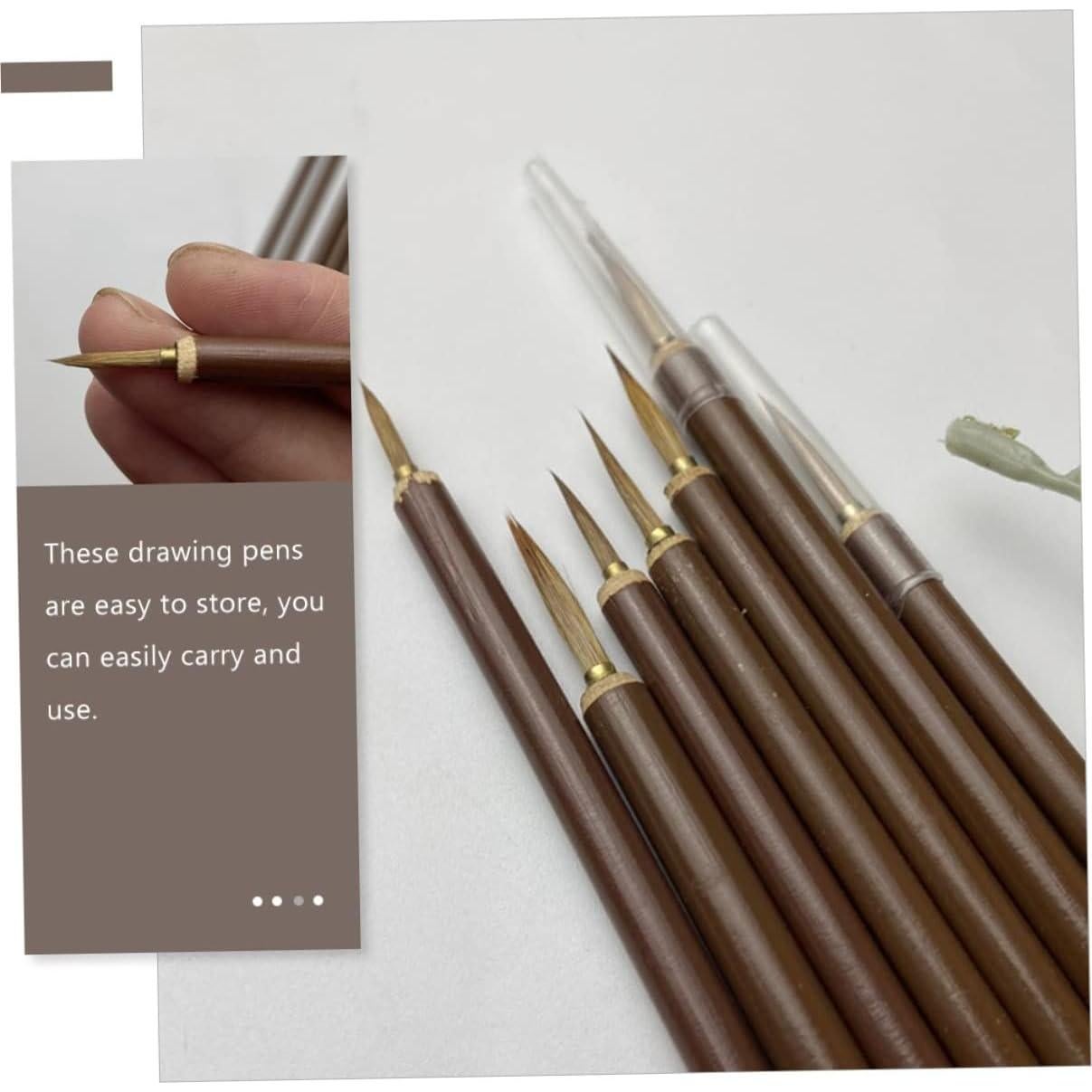 Set de 6 Pinceles de Acuarela EXCEART - Detalle Fino y Caligrafía