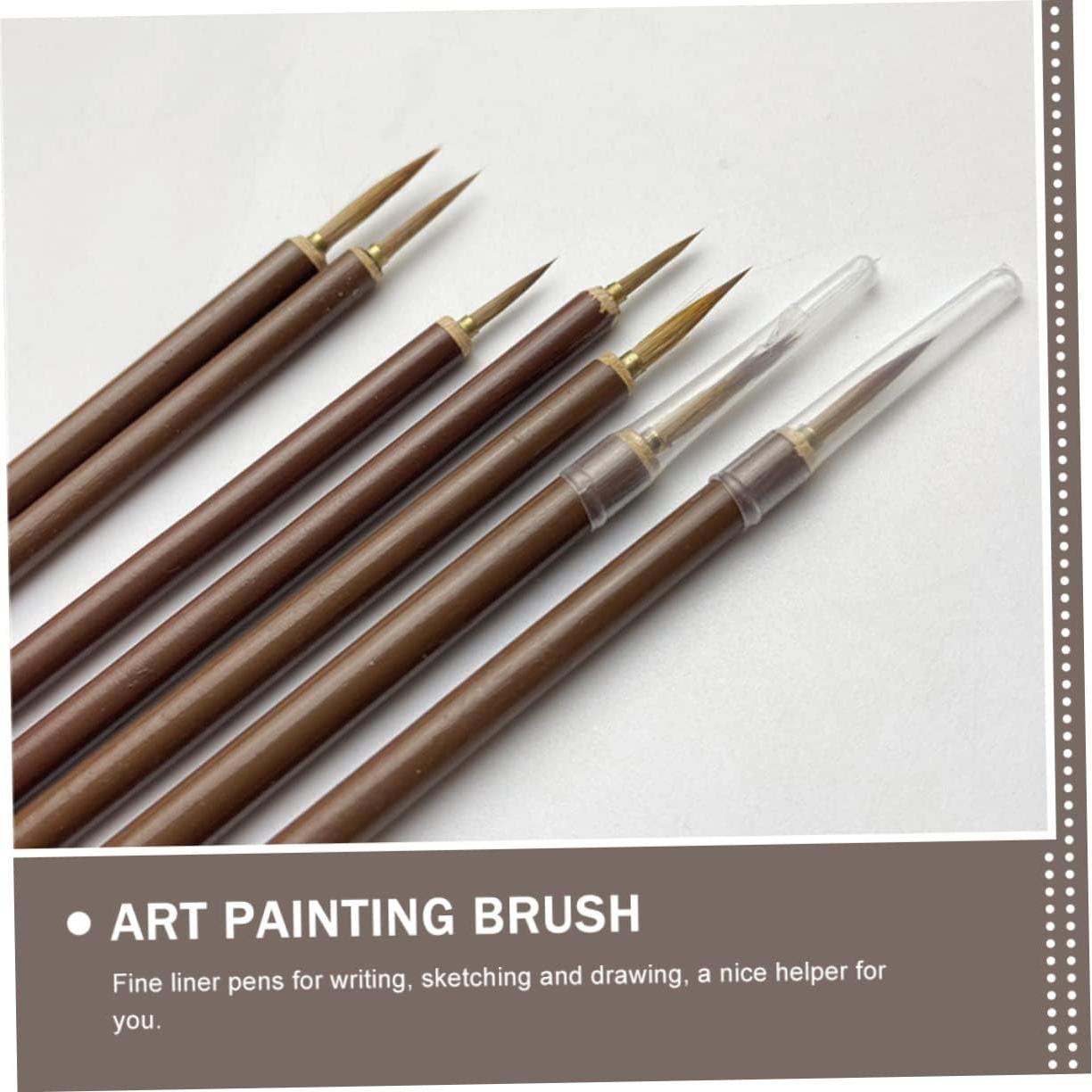 Set de 6 Pinceles de Acuarela EXCEART - Detalle Fino y Caligrafía