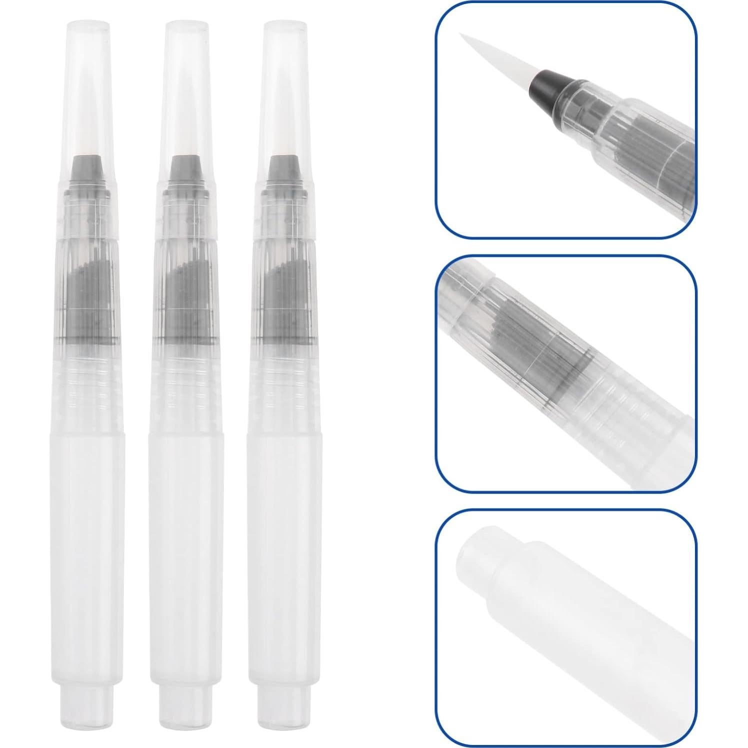 Lápices de Pincel Acuarela STOBOK 3 Piezas 12x1cm