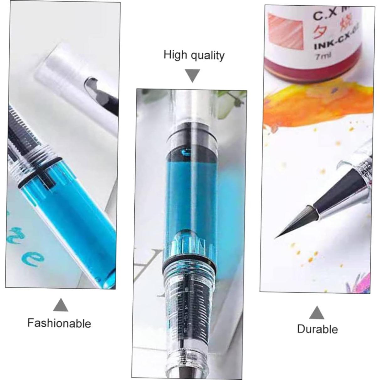 Juego de 5 Plumas de Pincel Recargables Veemoon - Caligrafía y Acuarela