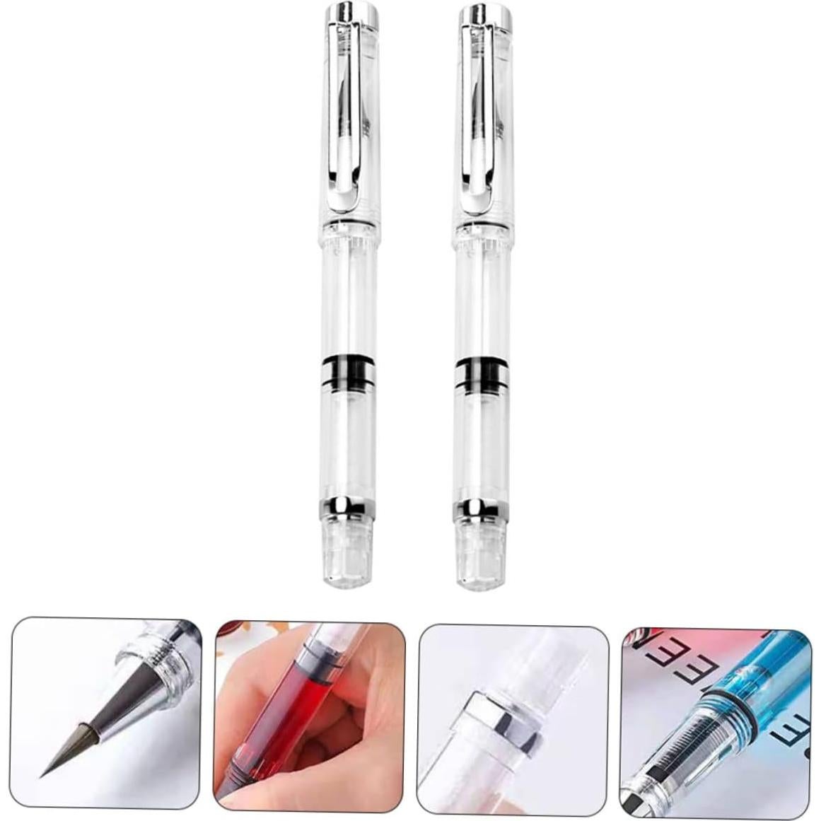 Juego de 5 Plumas de Pincel Recargables Veemoon - Caligrafía y Acuarela