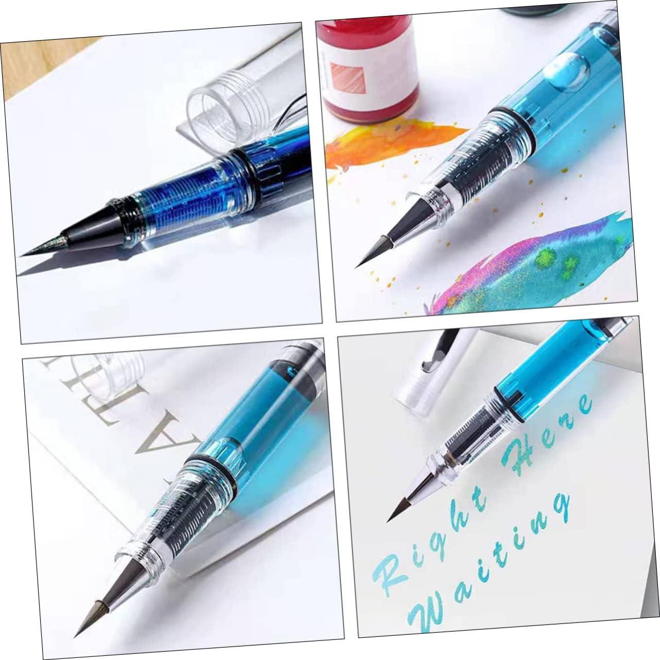 Juego de 5 Plumas de Pincel Recargables Veemoon - Caligrafía y Acuarela