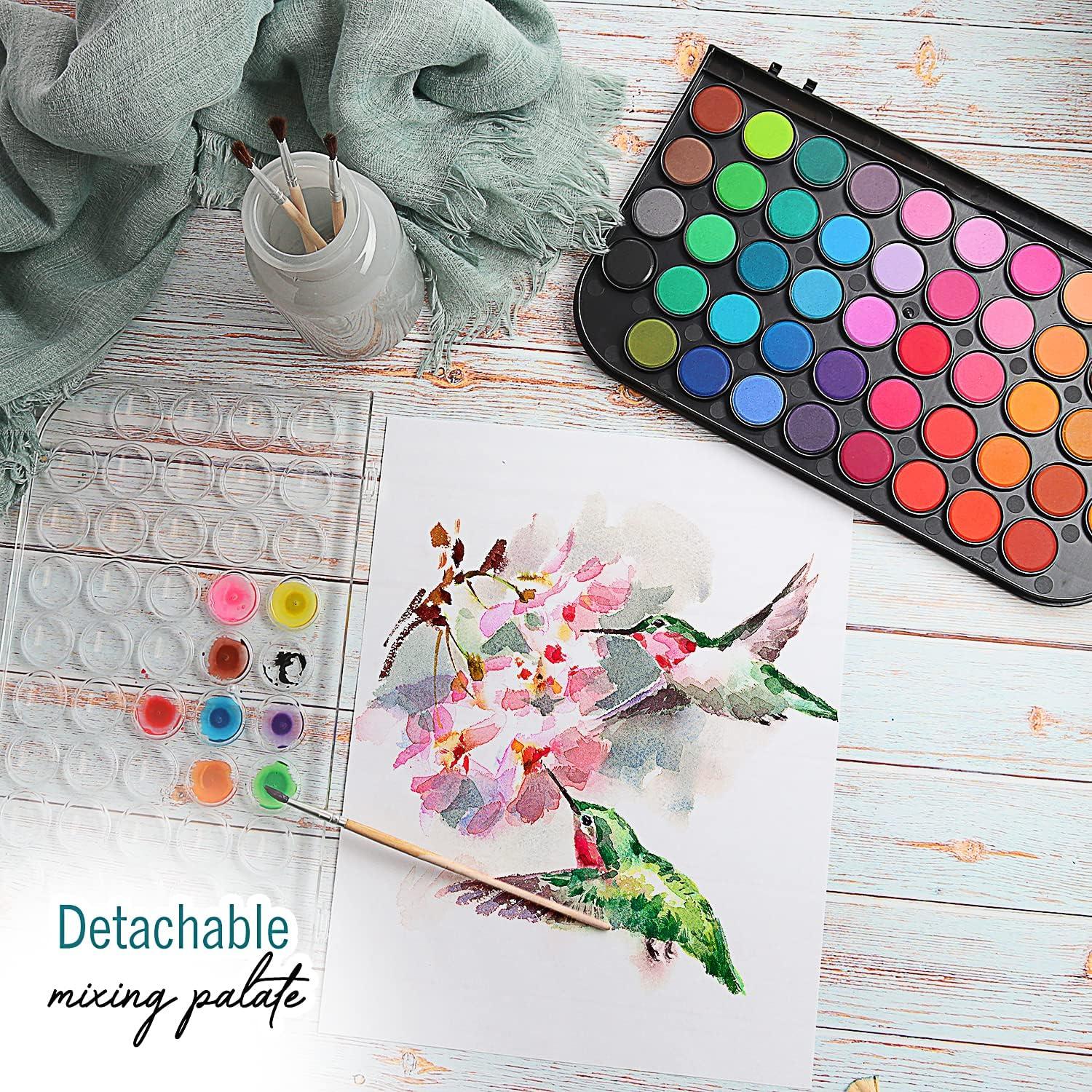 Juego de Pintura Acuarela EXTRIC 48 Colores Lavable No Tóxico