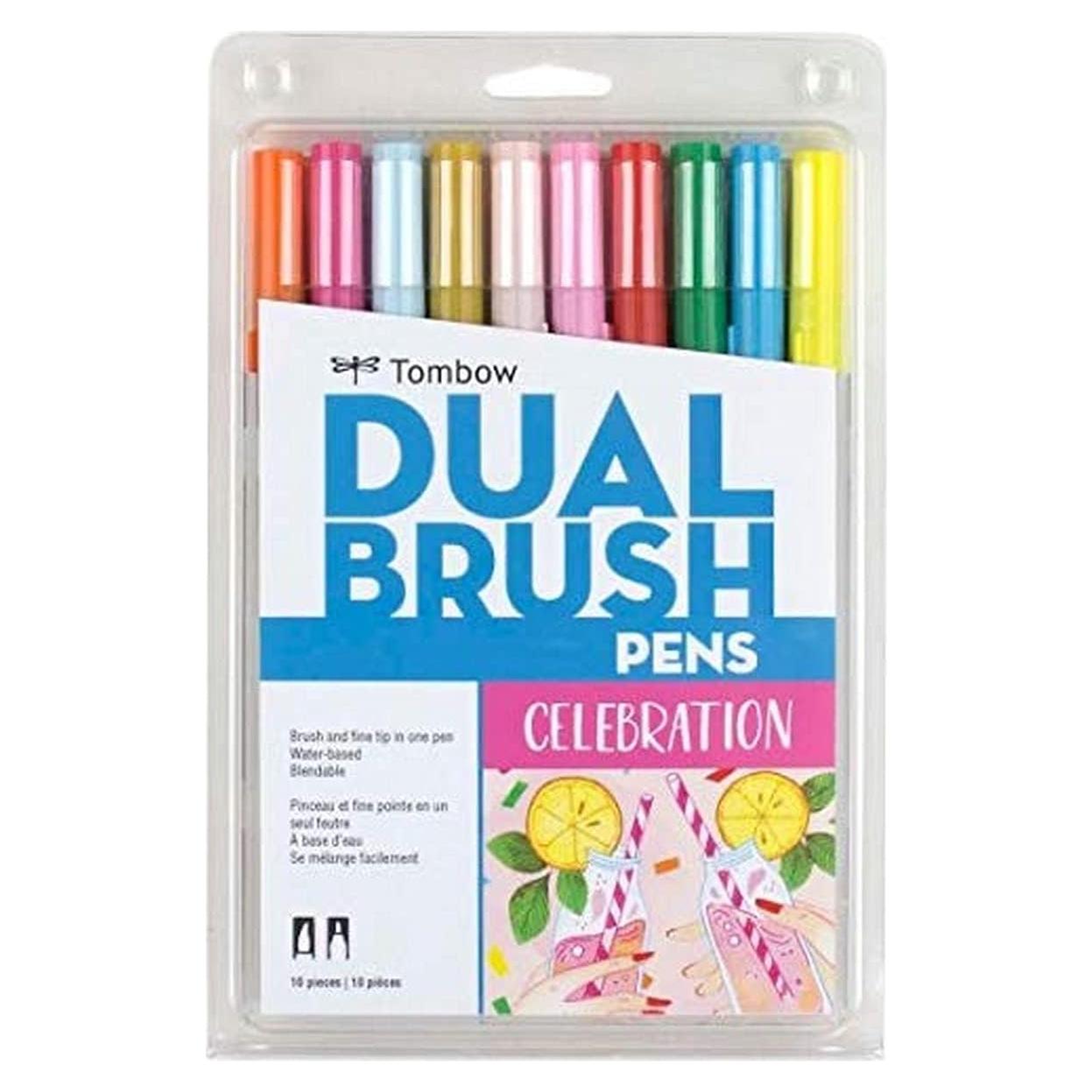 Marcadores de Arte Tombow Dual Brush Pen - Paquete de 10 Colores