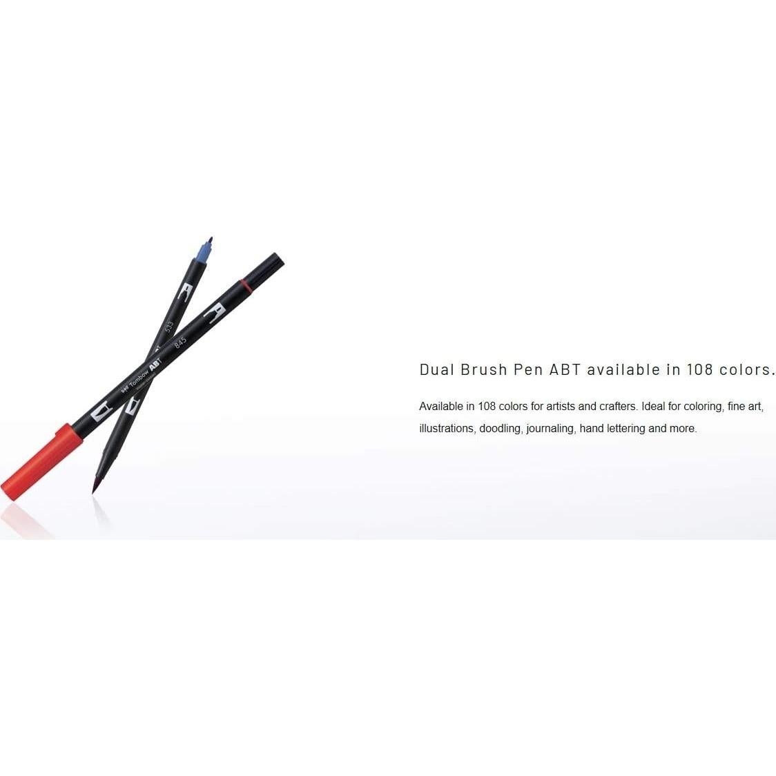 Marcadores de Arte Tombow Dual Brush Pen - Paquete de 10 Colores