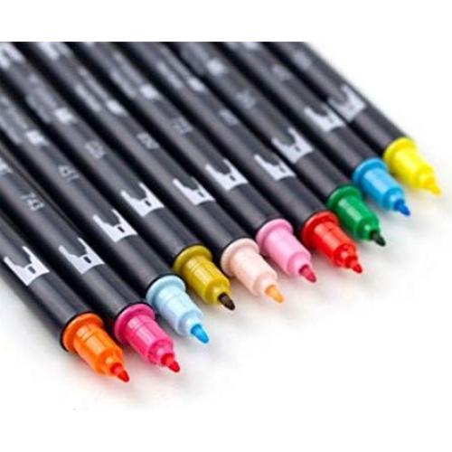 Marcadores de Arte Tombow Dual Brush Pen - Paquete de 10 Colores