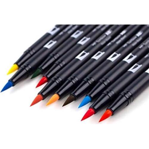 Marcadores de Arte Tombow Dual Brush Pen - Paquete de 10 Colores