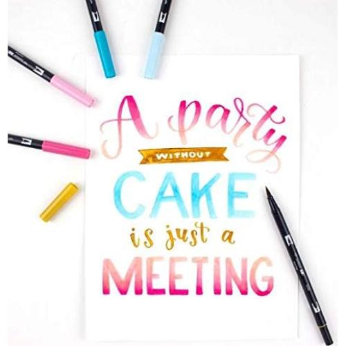 Marcadores de Arte Tombow Dual Brush Pen - Paquete de 10 Colores