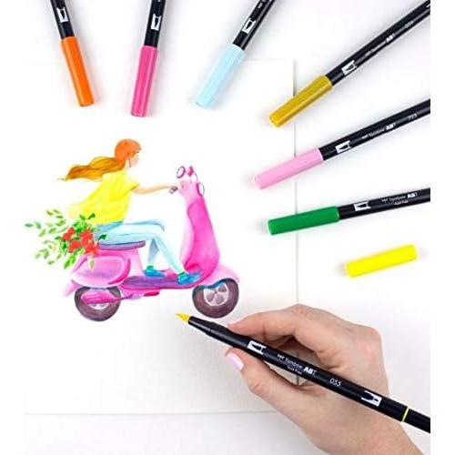 Marcadores de Arte Tombow Dual Brush Pen - Paquete de 10 Colores