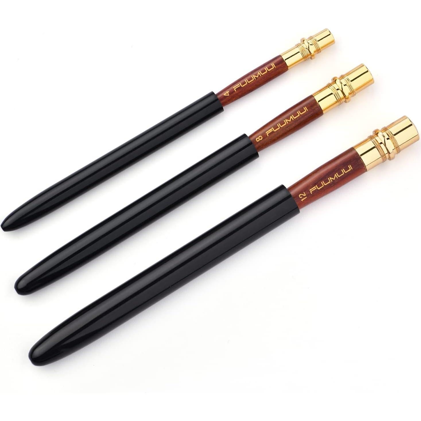 Pinceles de Acuarela Fuumuui 3Pcs Sable Kolinsky Viaje