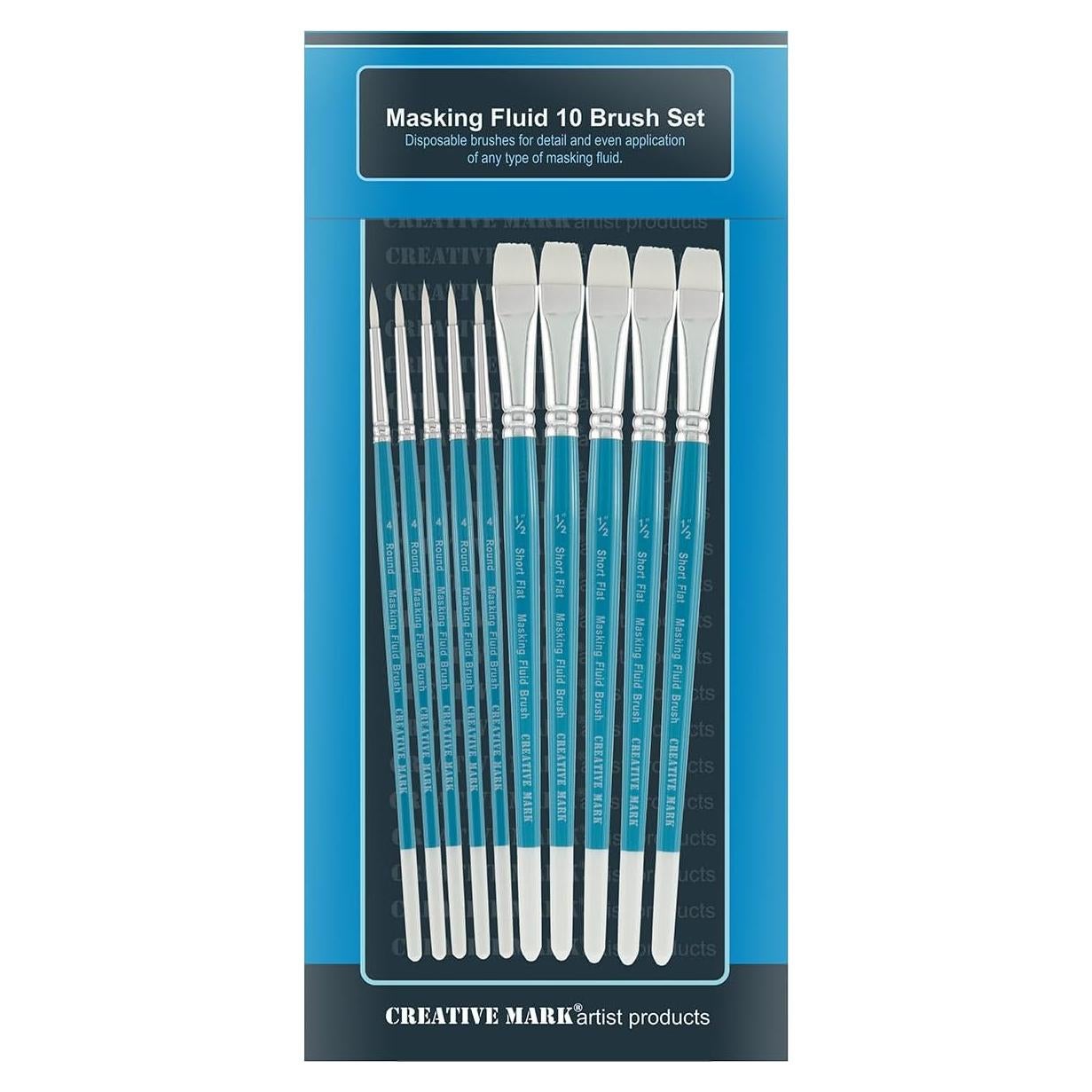 Juego de 10 Pinceles de Acuarela Creative Mark - Desechables