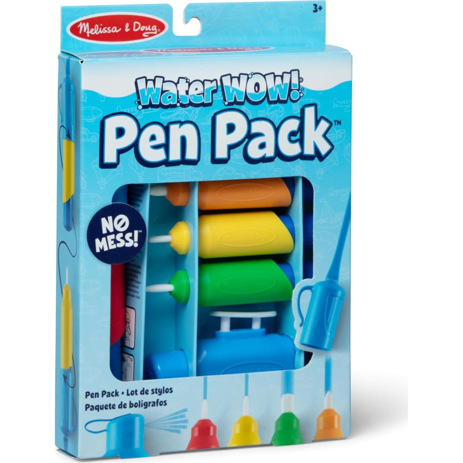 Paquete de Plumas de Agua Melissa & Doug Water WOW! - 4 Plumas Intercambiables