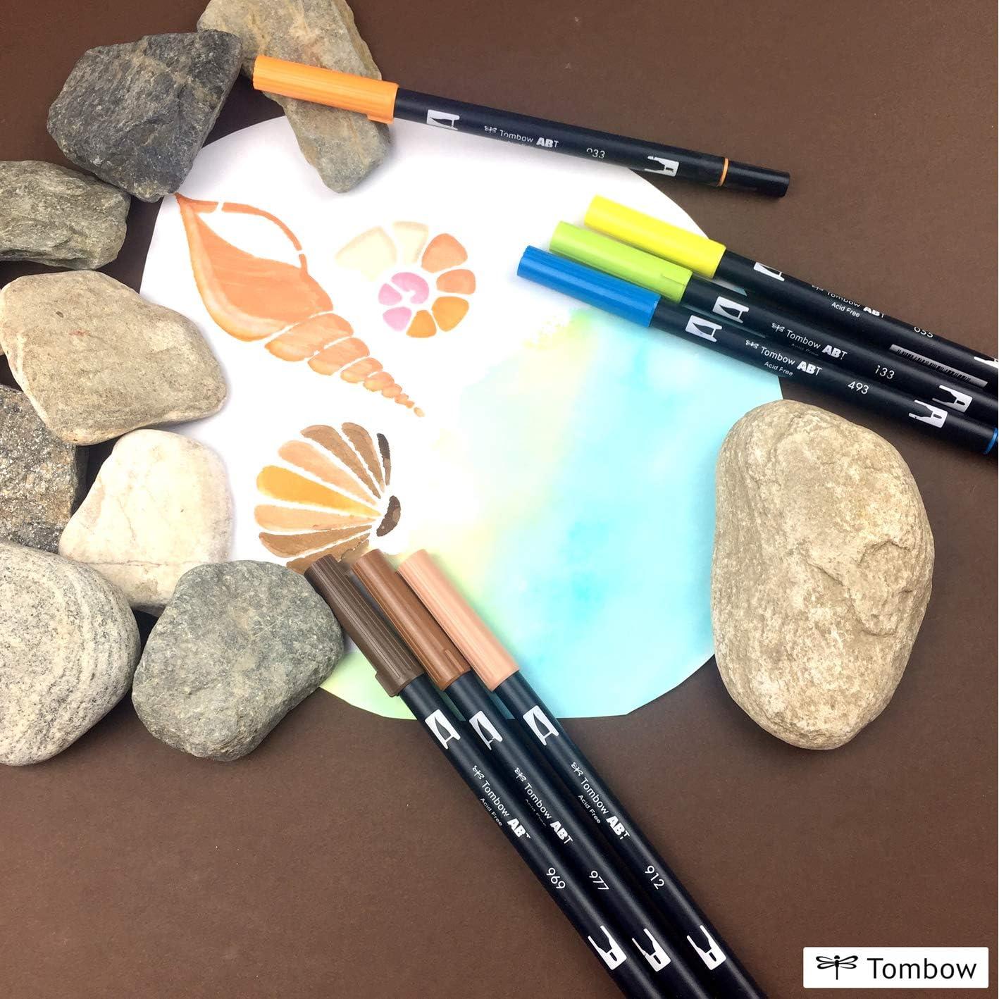 Bolígrafo Doble Punta Tombow ABT N65 Gris Frío 5